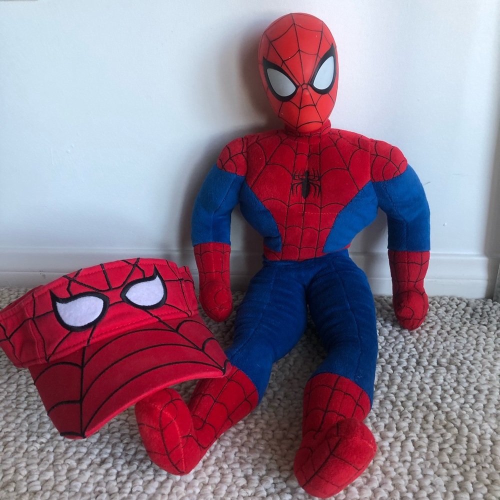 Talking Spidey and Visor from Universal Studios